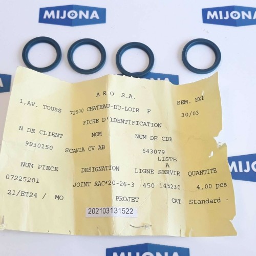 ARO WELDING 07225201 20x26x3 price for 4 psc (New old stock) ARO WELDING 07225201 20x26x3 price for 4 psc (New old stock)