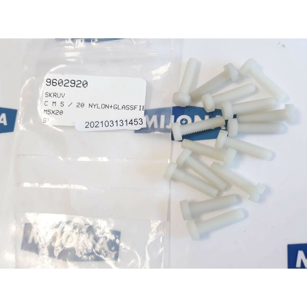 SPRAYMATE CM5 20 M5X20 NYLON SCREW GLASSFIBER Price for 15 psc new old stock