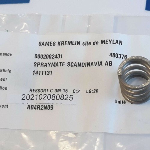 SPRAYMATE 1411131 SPRING SAMES 9524264 0002002431 new old stock