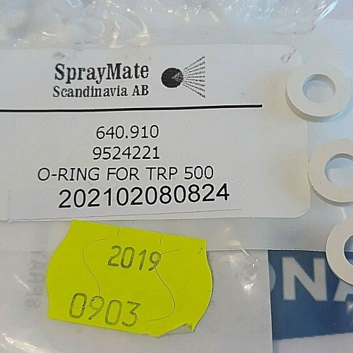 SPRAYMATE 640 910 O RING FOR TRP500 9524221 SAMES Price for 3 psc new old stock
