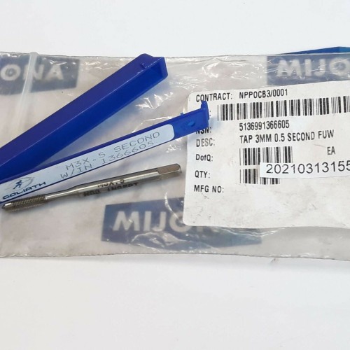 GOLIATH M3X 5 SECOND W/IN 1366605 HSS INSERT GOL UK 3MM 0.5 SECOND new old stock