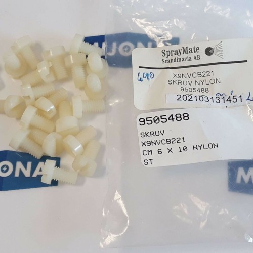SPRAYMATE X9SVCB221 NYLON SCREW GLASSFIBER 9505488Price for 20 psc new old stock