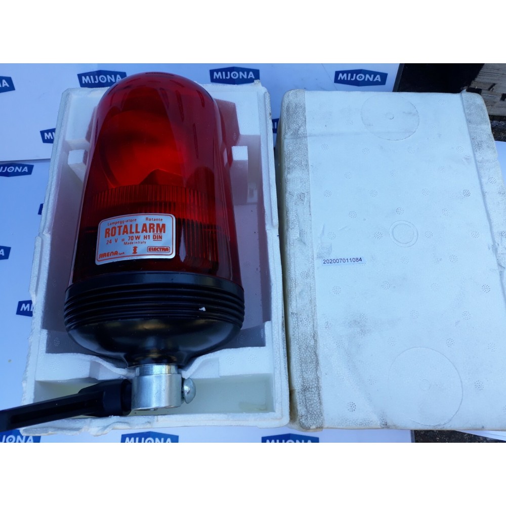 SIRENA ELECTRA ROTALLARM 24V 70W H1 DIN RED (NEW OLD STOCK)
