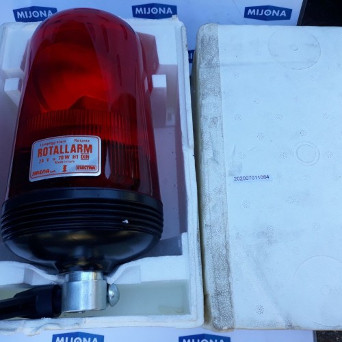 SIRENA ELECTRA ROTALLARM 24V 70W H1 DIN RED (NEW OLD STOCK)