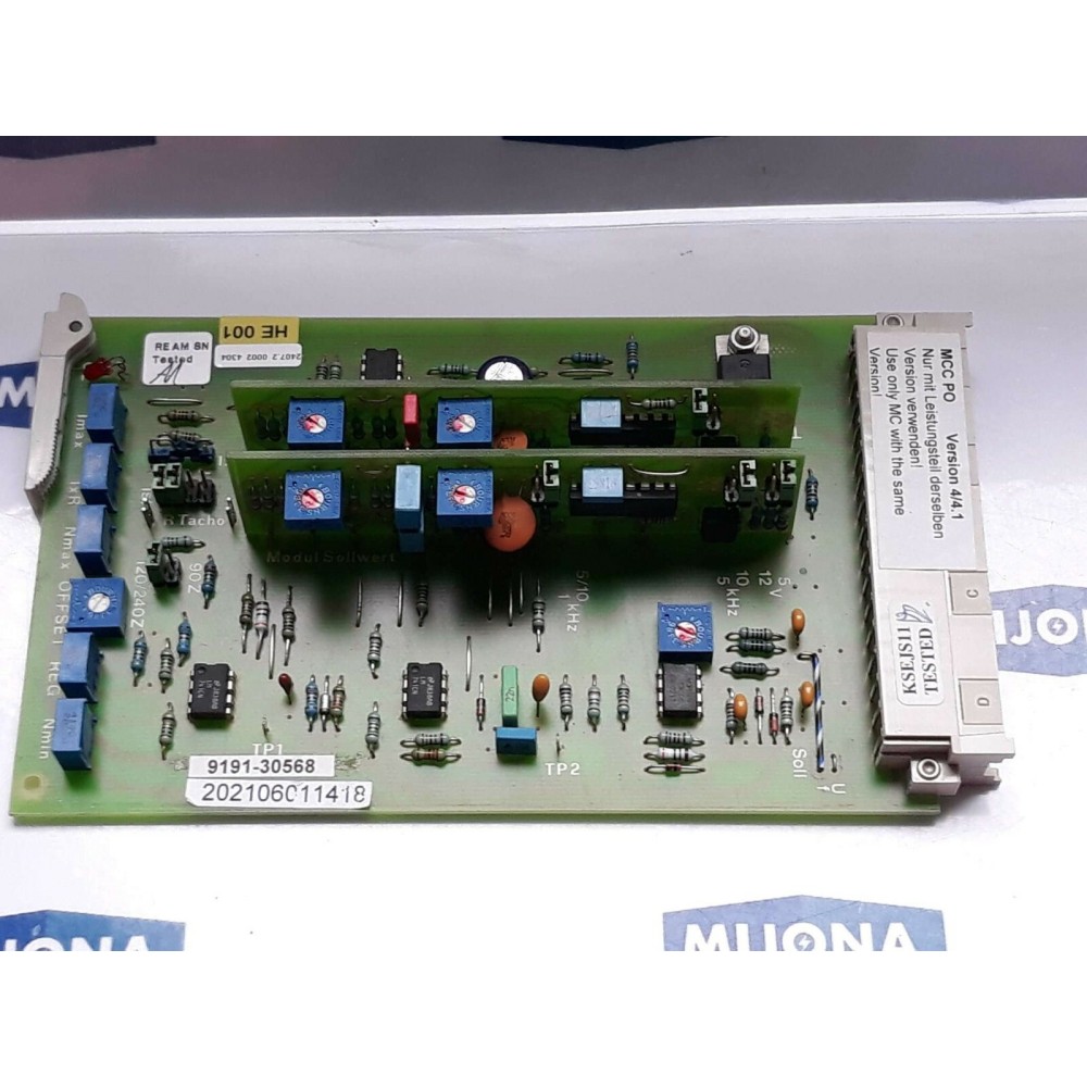K TRON 9191 30568 Controller board EY014 04 86c CR7