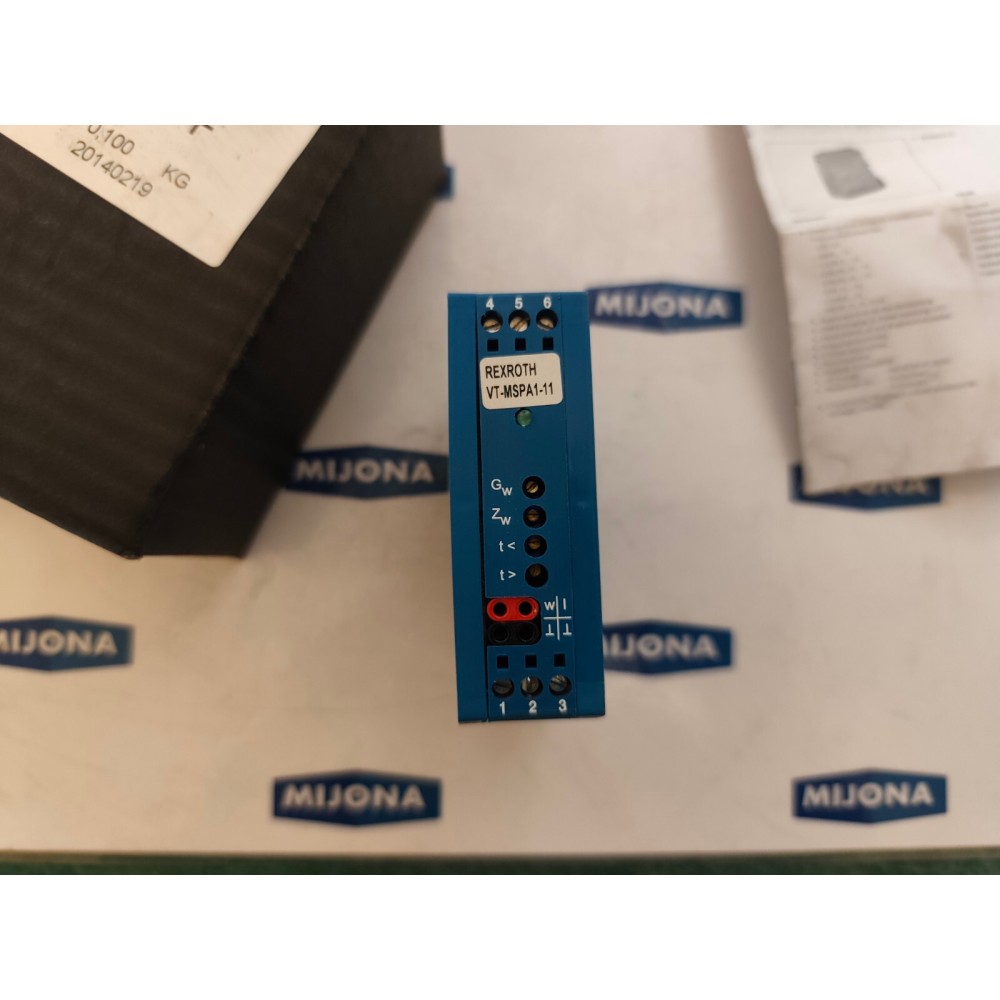 Rexroth VT-MSPA1-11-10/V0/0  Amplifier Module Valve  (New old stock)