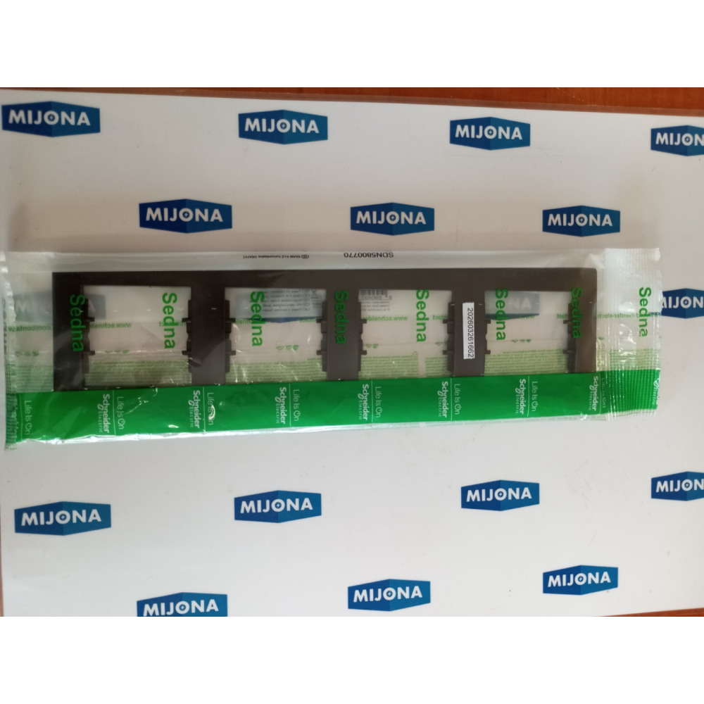 Schneider SDN5800770 GRAPHITE 4 GANG HORIZANTAL FRAME SEDNA Schneider SDN5800770 GRAPHITE 4 GANG HORIZANTAL FRAME SEDNA