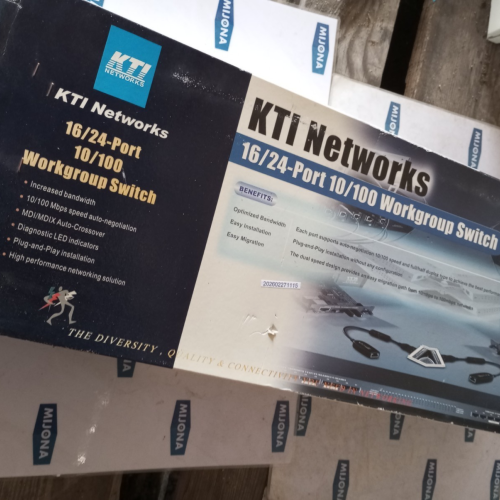 KTI NETWORKS 16/24 PORT 10/100 WORKGROUP SWITCH