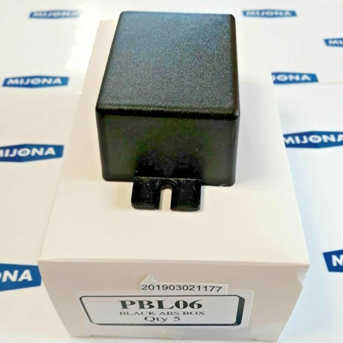 PBL06 Black ABS Box Enclosure with Mounting Lugs (Price for package  5 pcs)