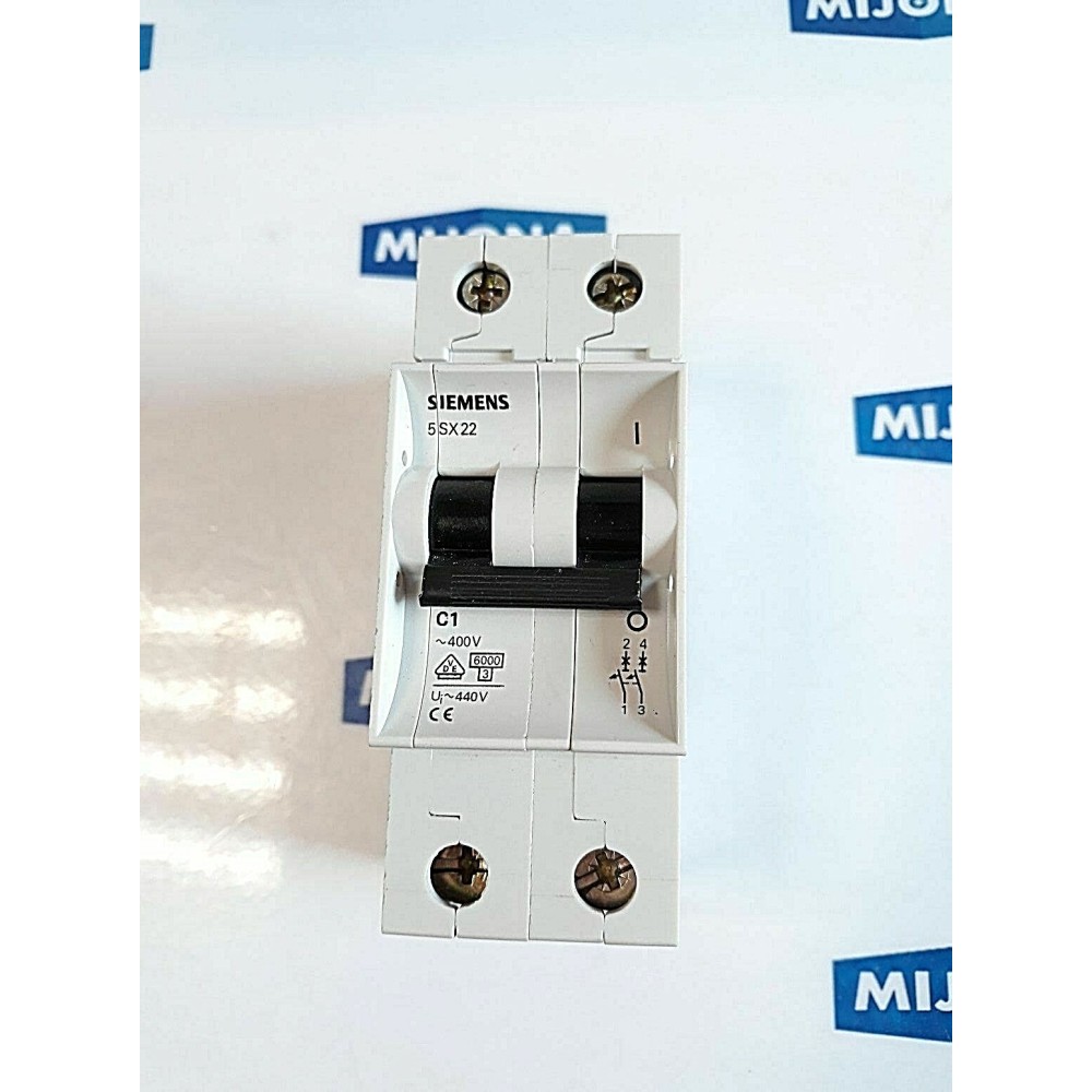 Siemens 5SX2 480V C1 2pol  4296Circuit Breaker Protective Switch (New old stock)