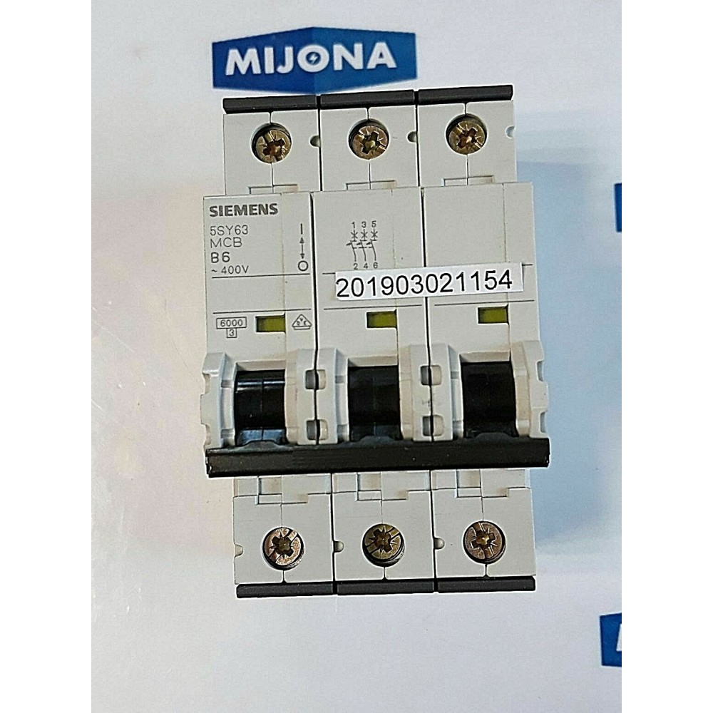 Siemens 5SY63 MCB B6 400V Circuit Breaker Protective Switch (New old stock) Siemens 5SY63 MCB B6 400V Circuit Breaker Protective Switch (New old stock)