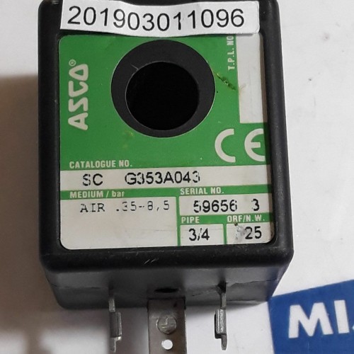 ASCO JOUCOMATIC Solenoid coil 400325 118 115/50AC 6W ASCO JOUCOMATIC Solenoid coil 400325 118 115/50AC 6W