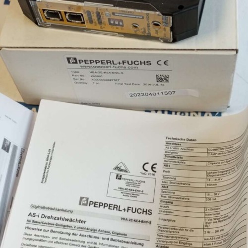 PEPPERL+FUCHS VBA 2E KE4 ENC S AS i SPEED MONITOR VBA-2E-KE4-ENC-S PEPPERL+FUCHS VBA 2E KE4 ENC S AS i SPEED MONITOR VBA-2E-KE4-ENC-S