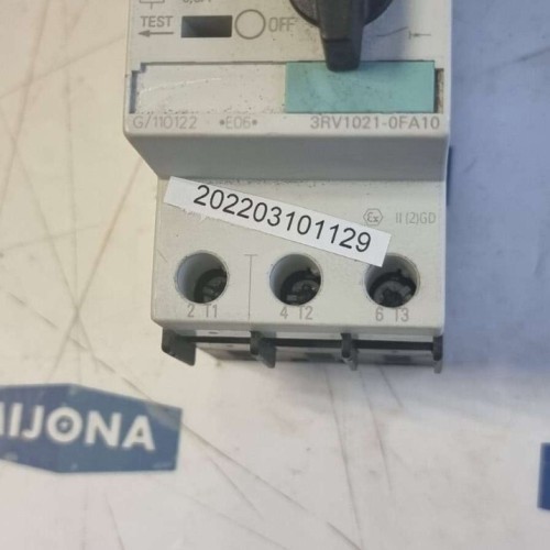 Siemens SIRIUS 3RV1021 0FA10 Motor Protection Circuit Breaker 0,35-0,5A