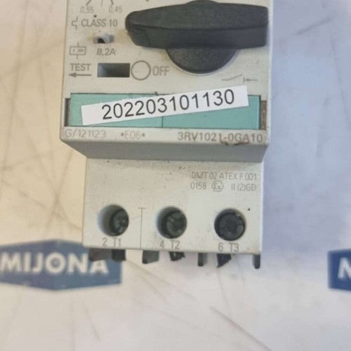 Siemens SIRIUS 3RV1021 0GA10 Motor Protection Circuit Breaker 0,45-0,63A