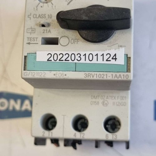 Siemens SIRIUS 3RV1021 1AA10 Motor Protection Circuit Breaker 1,1- 1,6A