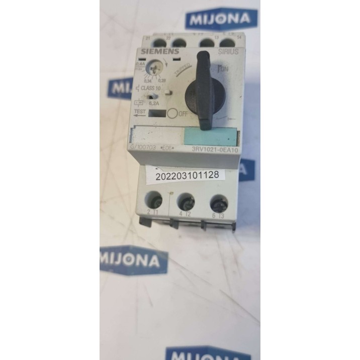 Siemens SIRIUS 3RV1021 0EA10 Motor Protection Circuit Breaker 0,28-0,4A