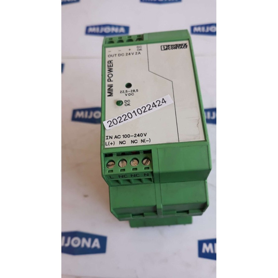 PHOENIX CONTACT MINI PS 100 240AC 24DC 2 POWER SUPPLY PHOENIX CONTACT MINI PS 100 240AC 24DC 2 POWER SUPPLY