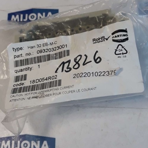 HARTING HAN 32 EE M C 09320323001 CONNECTOR