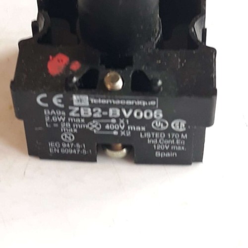 Telemecanique ZB2 BV006 400V 2,6W Lamp Module Contact Block Telemecanique ZB2 BV006 400V 2,6W Lamp Module Contact Block