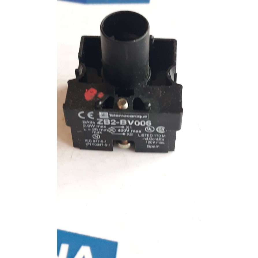 Telemecanique ZB2 BV006 400V 2,6W Lamp Module Contact Block Telemecanique ZB2 BV006 400V 2,6W Lamp Module Contact Block