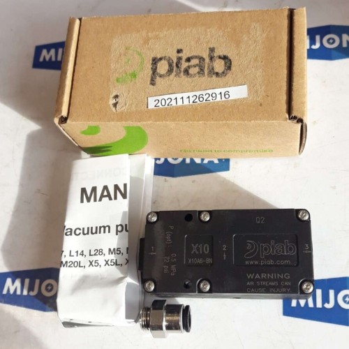 PIAB 3222098 vacuum pump MINI X10 B NBR X10A6 BN (NEW OLD STOCK)