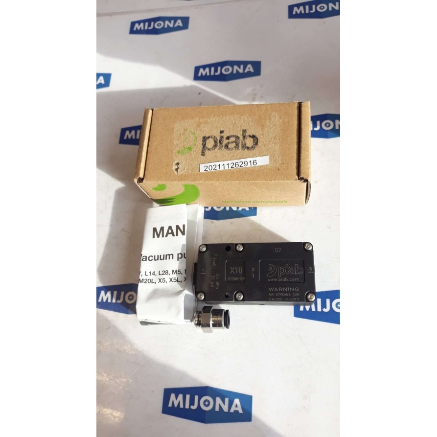 PIAB 3222098 vacuum pump MINI X10 B NBR X10A6 BN (NEW OLD STOCK)