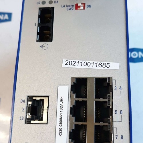 Hirschmann RS20 0800M2T1SDAUHH  RAIL SWITCH 9.6-60VDC 18-30VAC 50-60HZ