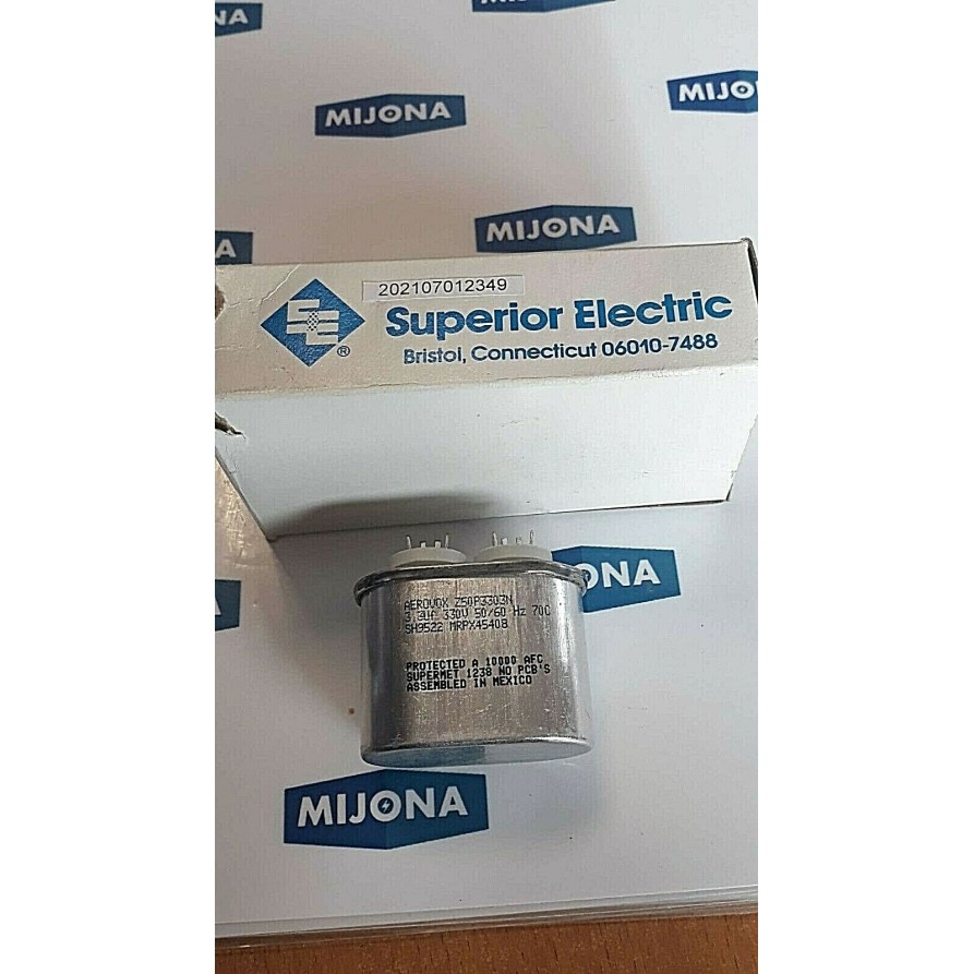 Superior Electric Aerovox Capacitor 3,3uf 330V 50/60HZ Z50P3303N NEW OLD STOCK