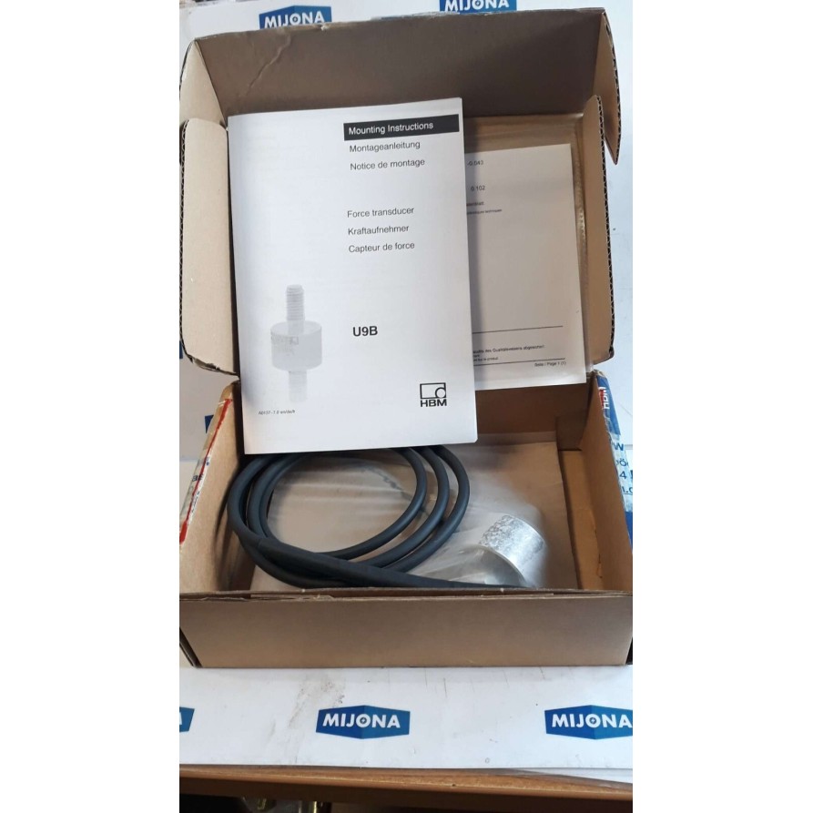 HBM TYP U9B  50KN 1MV Force Transducer 150913415 (new old stock)