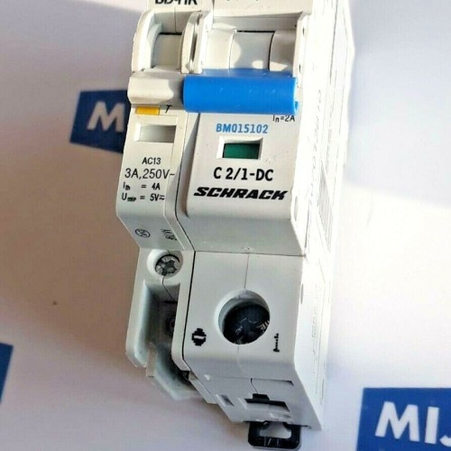 SCHRACK C2 1 DC 250VDC 4kV BMS6 DC C 2 1 Miniature Circuit Breaker SE BD HR 3A