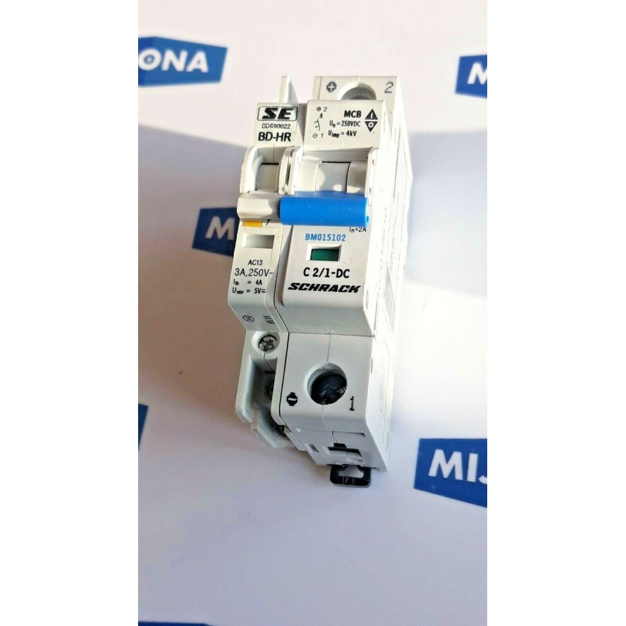 SCHRACK C2 1 DC 250VDC 4kV BMS6 DC C 2 1 Miniature Circuit Breaker SE BD HR 3A SCHRACK C2 1 DC 250VDC 4kV BMS6 DC C 2 1 Miniature Circuit Breaker SE BD HR 3A