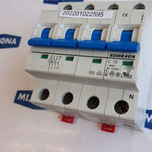 SCHRACK C 13 400V BS 017813 POL Circuit Breaker 5KA 277 480VAC