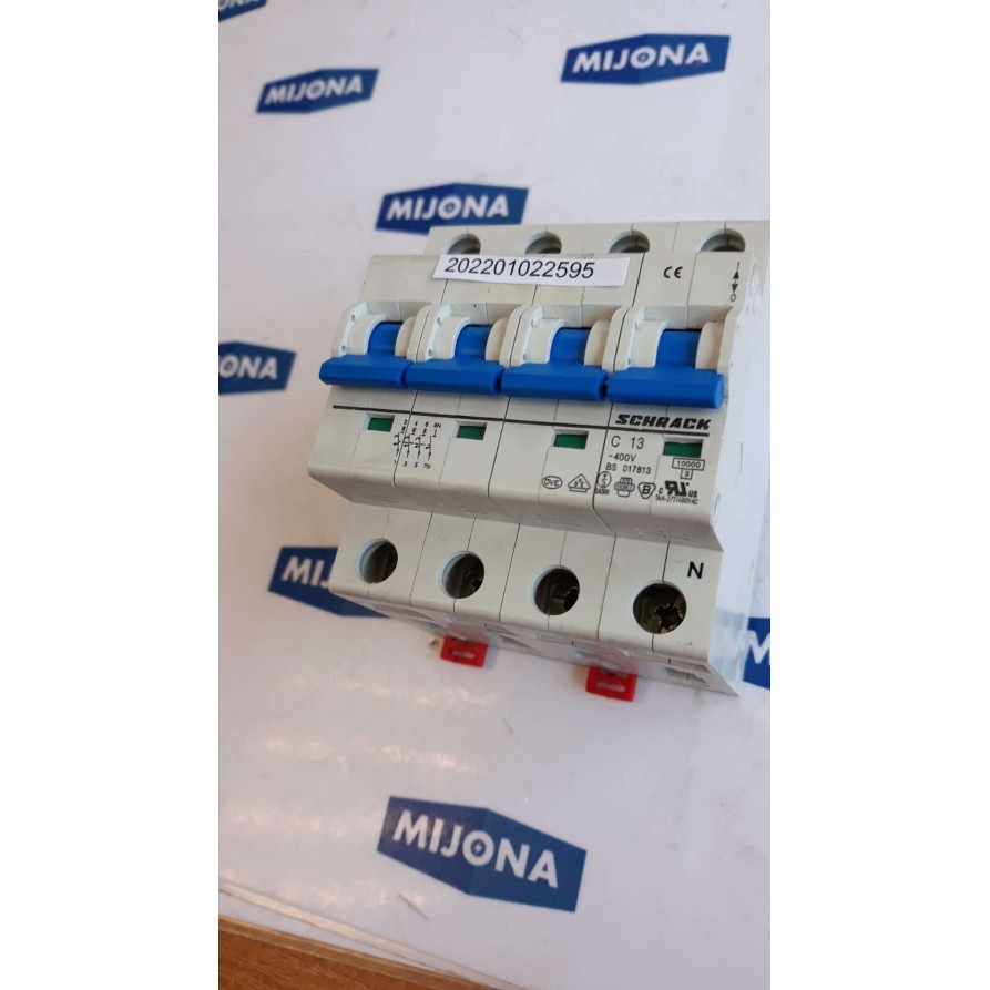 SCHRACK C 13 400V BS 017813 POL Circuit Breaker 5KA 277 480VAC
