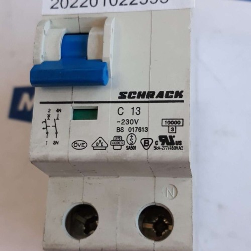 SCHRACK C 13 230V BS 017613  Miniature Circuit Breaker