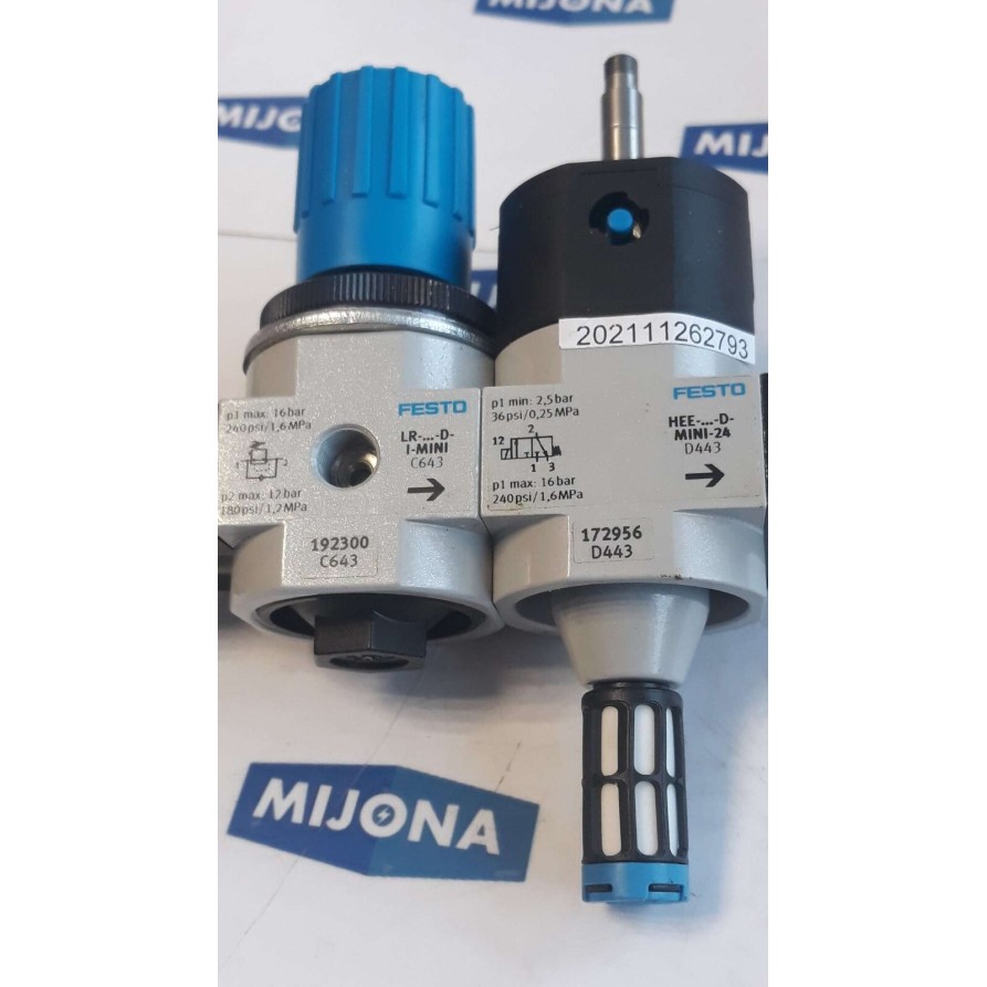 Festo LR D I MINI pressure regulator valve HEE D MINI 24 on off valve
