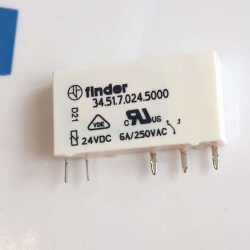 FINDER 34 51 7 024 5000 relay relais 24VDC 6A 250VAC 34.51.7.024.5000 FINDER 34 51 7 024 5000 relay relais 24VDC 6A 250VAC 34.51.7.024.5000