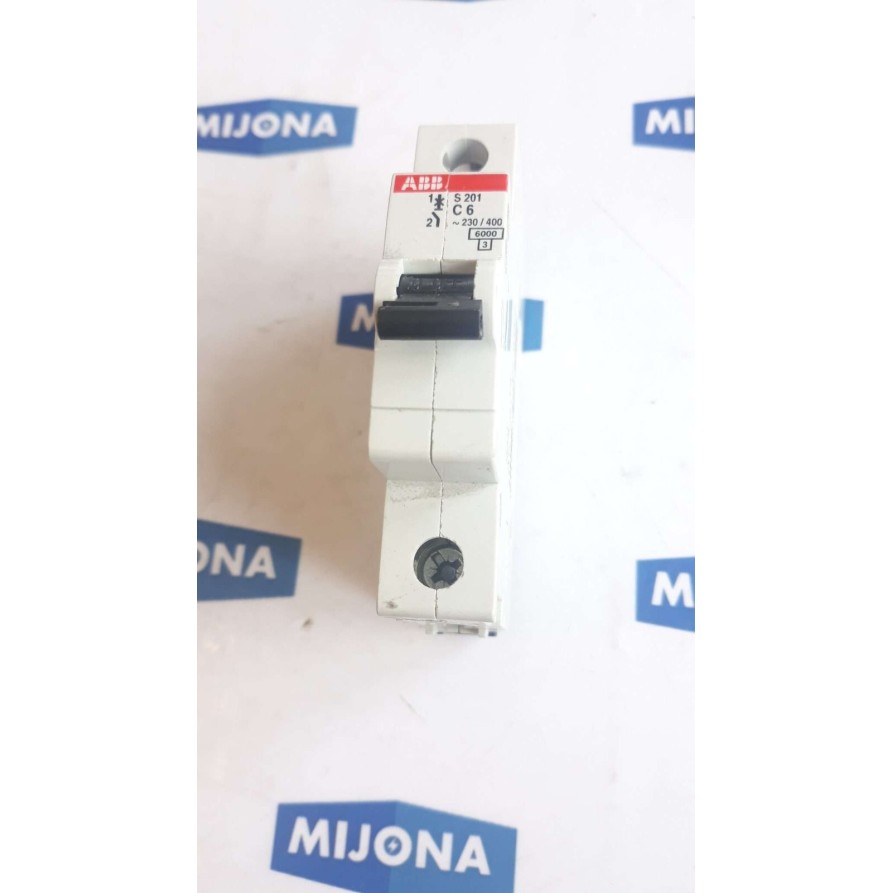 ABB S201 C6 Miniature circuit breaker 230 400V 277 480 VA AC C6