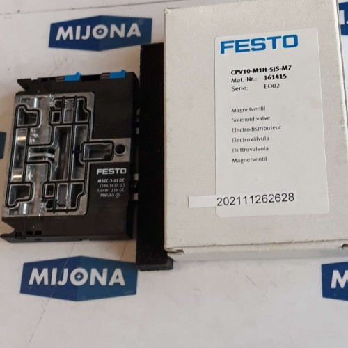 Festo CPV10 M1H 5JS M7 SOLENOID VALVE MAGNEVENTIL 161415 NEW OLD STOCK Festo CPV10 M1H 5JS M7 SOLENOID VALVE MAGNEVENTIL 161415 NEW OLD STOCK
