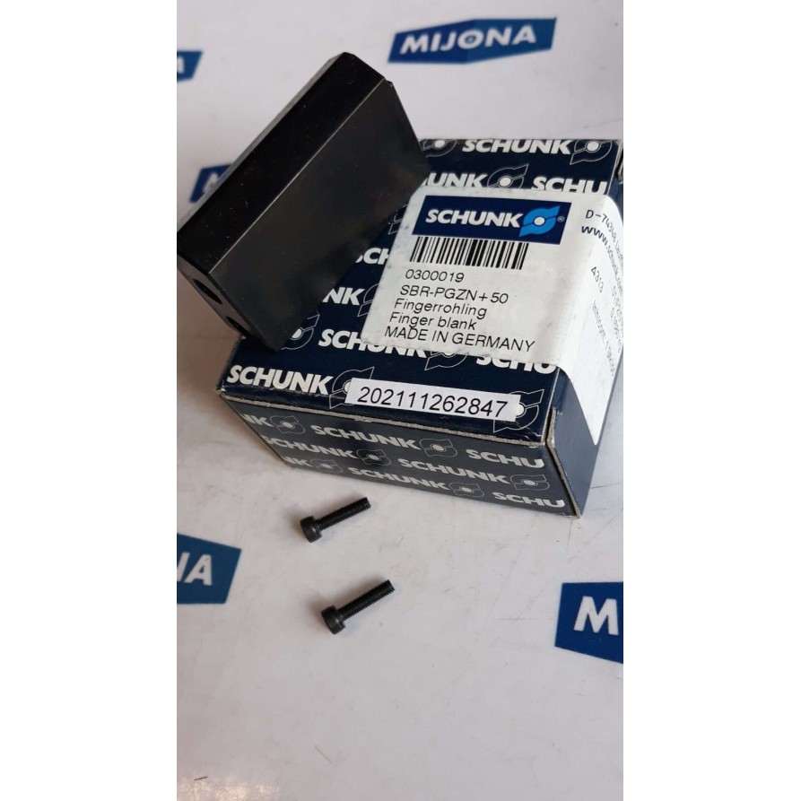 Schunk SBR-PGZN+50  FINGER BLANK 0300019  SBR PGZN 50 NEW OLD STOCK