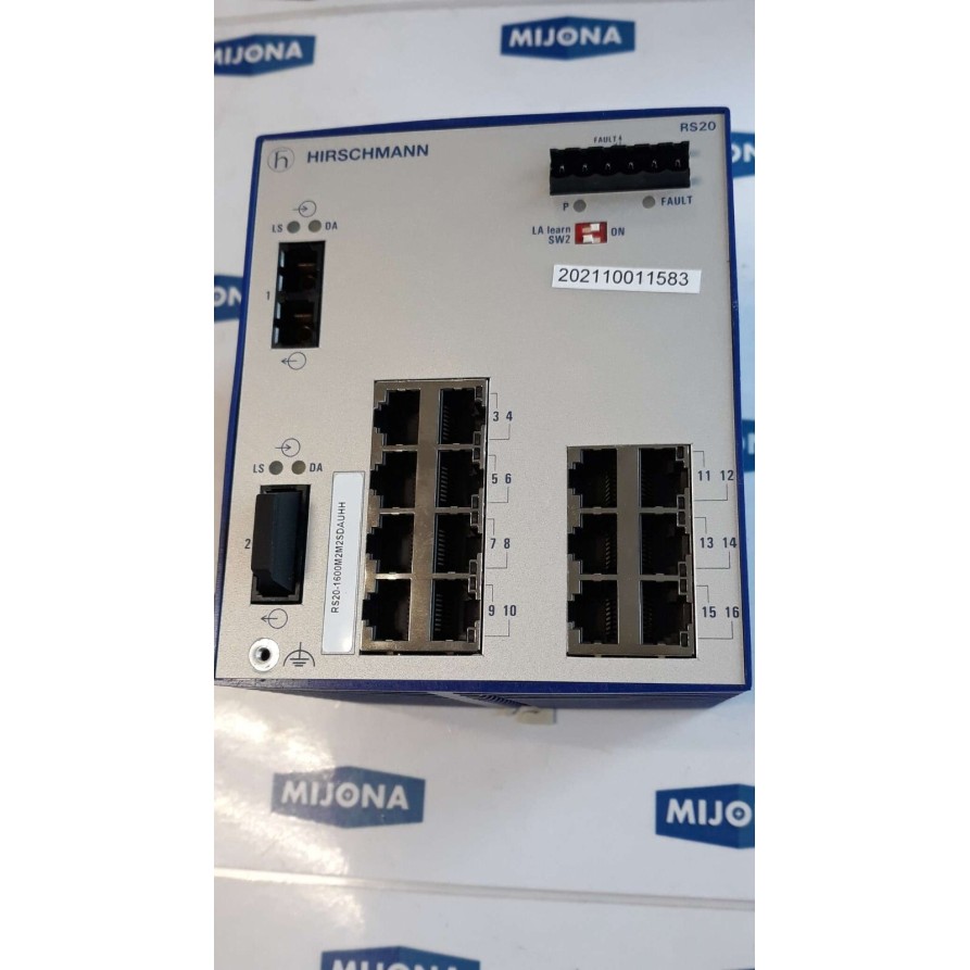 Hirschmann RS20 RAIL SWITCH RS20 1600M2M2SDAUHH 9.6 - 60 VDC 18-30VAC 50-60HZ