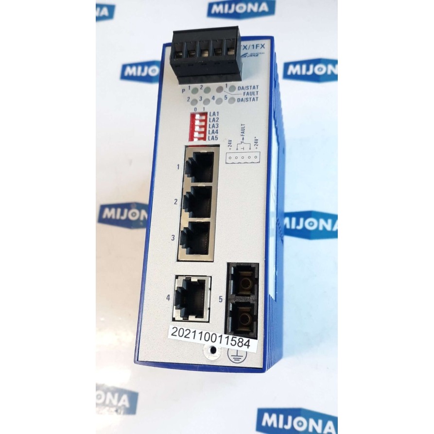 Hirschmann RS2 4TX 1FX EEC RAIL SWITCH 9.6-32VDC CLASS2 0.56-0.17A