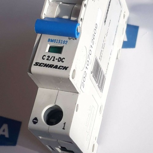 SCHRACK C2 1 DC Miniature Circuit Breaker MCB 250VDC 4kV BMS6 DC C 2/1 BM015102 SCHRACK C2 1 DC Miniature Circuit Breaker MCB 250VDC 4kV BMS6 DC C 2/1 BM015102