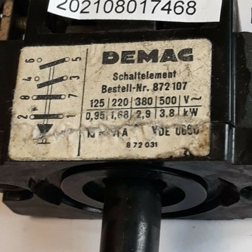 DEMAG Schaltelement  Schalt-Element Kran-Schalter 872 107 11A
