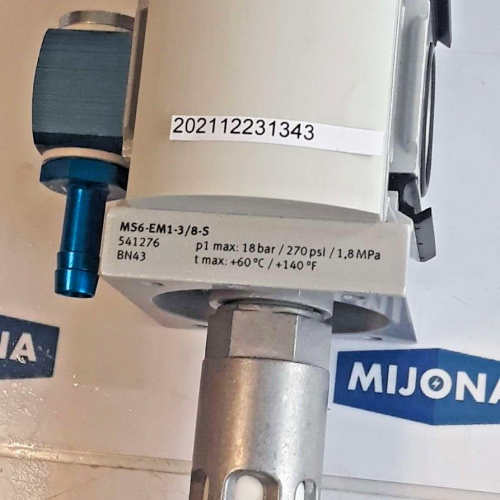 Festo MS6 EM1 3 8 S 18BAR 270PSI 1 ,8MPA MS6-EM1-3/8-S 541276 Festo MS6 EM1 3 8 S 18BAR 270PSI 1 ,8MPA MS6-EM1-3/8-S 541276