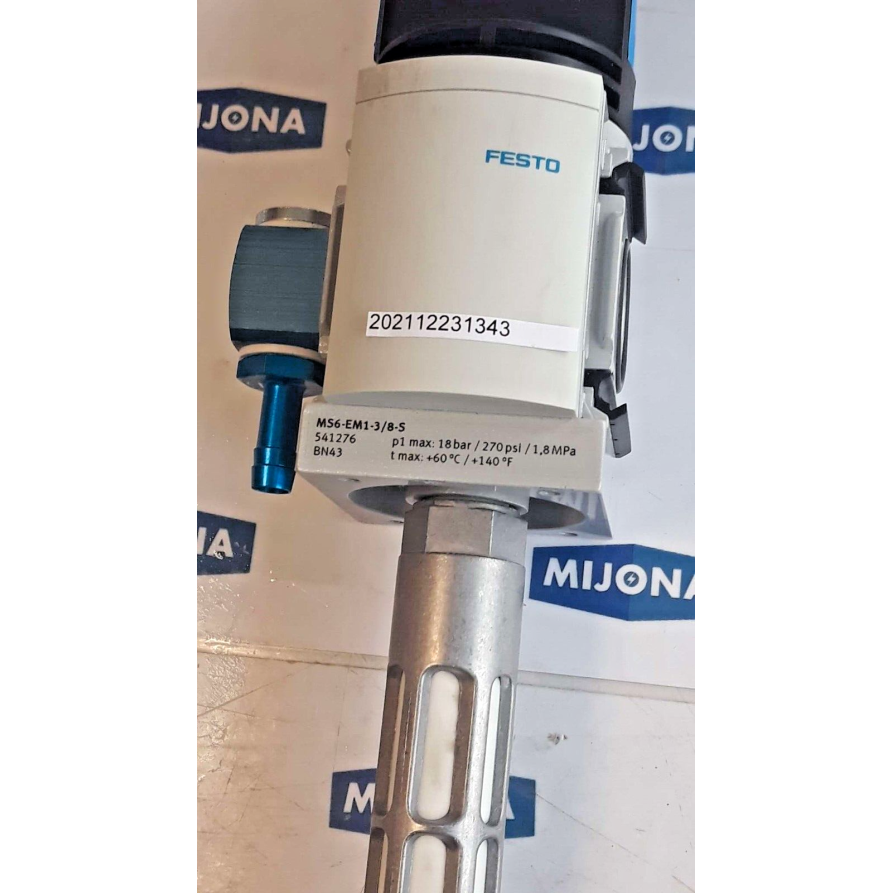 Festo MS6 EM1 3 8 S 18BAR 270PSI 1 ,8MPA MS6-EM1-3/8-S 541276