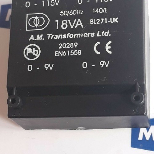 A M TRANSFORMERS LTD BL271 UK 0-115V 50 60HZ 0-9V