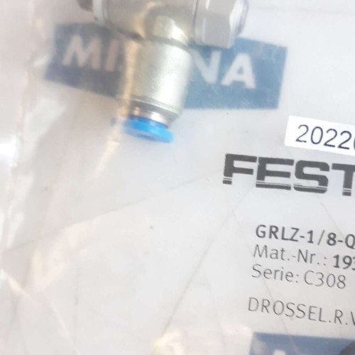 FESTO 193158 GRLZ 1 8 QS 6 D Flow Control Valve