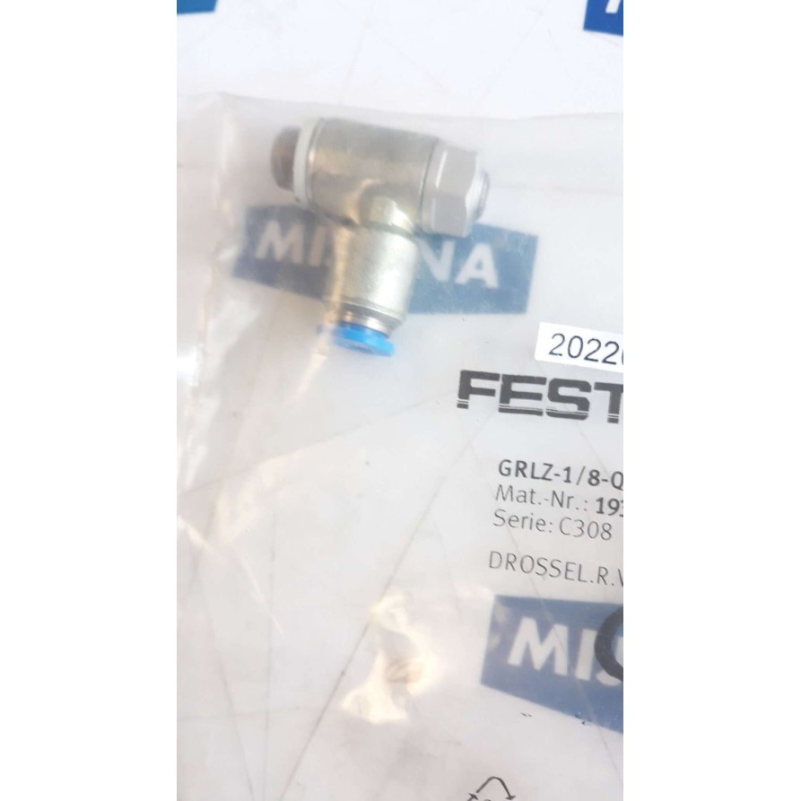 FESTO 193158 GRLZ 1 8 QS 6 D Flow Control Valve