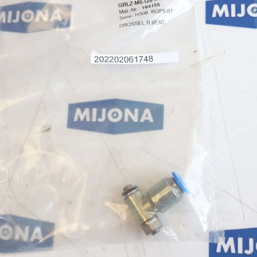 FESTO 193155 GRLZ M5 QS 6 D Flow Control Valve